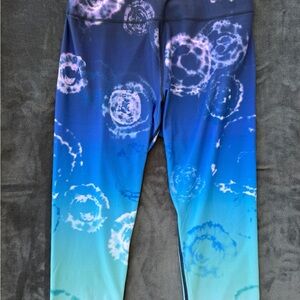 Women’s FILA Ombre Blue Capri Tie-Dye Leggings